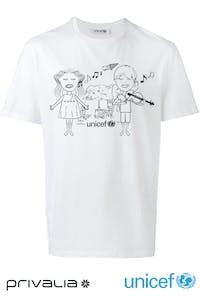 t-shirt di versace per unicef|Francesca Versace: una maglietta in omaggi per i donatori .